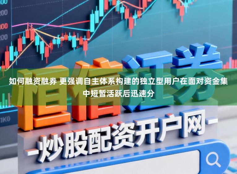 如何融资融券 更强调自主体系构建的独立型用户在面对资金集中短暂活跃后迅速分