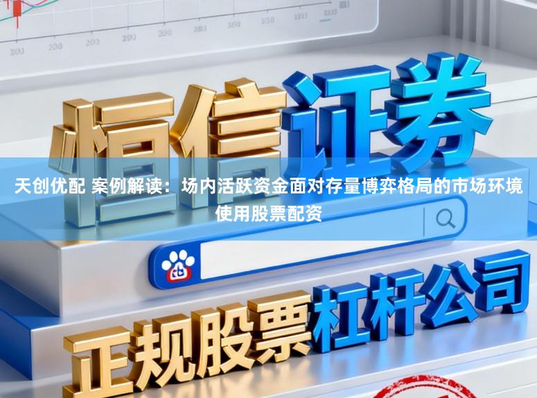 天创优配 案例解读:场内活跃资金面对存量博弈格局的市场环境使用股票配资
