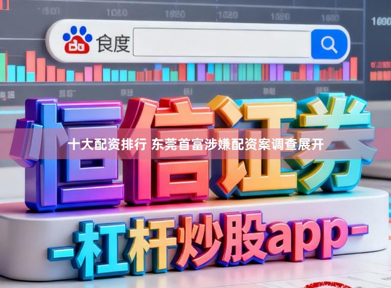 十大配资排行 东莞首富涉嫌配资案调查展开