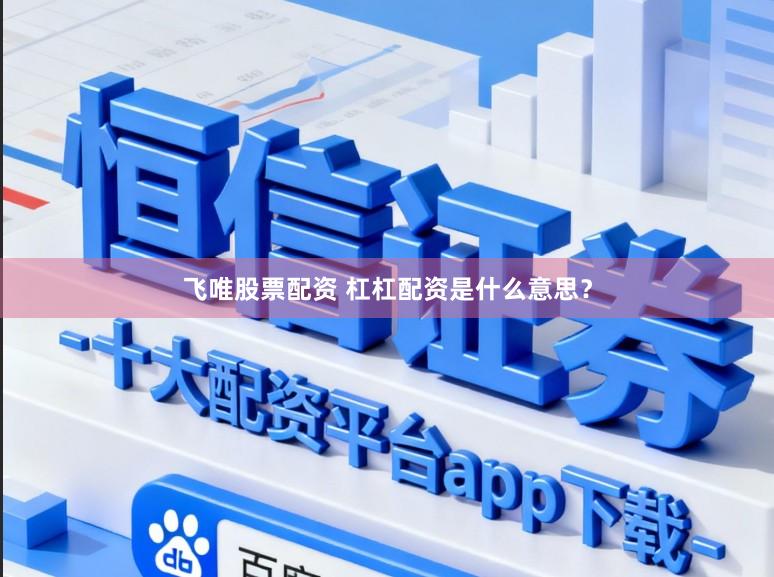 飞唯股票配资 杠杠配资是什么意思？